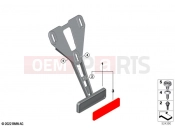 BMW Motorrad BMW 2022 M models M 1000 R (0E81, 0E83) Holder reflector