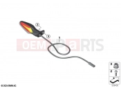 BMW Motorrad BMW 2022 M models M 1000 R (0E81, 0E83) LED turn indicators, rear