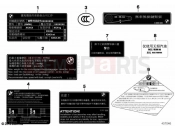 BMW Motorrad BMW 2022 M models M 1000 R (0E81, 0E83) Signs China