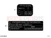 BMW Motorrad BMW 2022 M models M 1000 R (0E81, 0E83) Label 