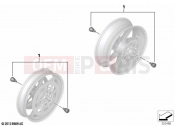BMW Motorrad BMW 2022 M models M 1000 R (0E81, 0E83) Set, axle protectors