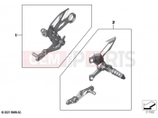 BMW Motorrad BMW 2022 M models M 1000 R (0E81, 0E83) Footpeg system  2
