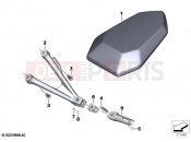 BMW Motorrad BMW 2022 M models M 1000 R (0E81, 0E83) Retrofitting passenger seat