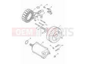 TRIUMPH Rocket 3 GT Alternator & starter motor