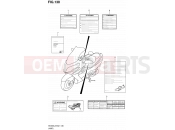 SUZUKI AN400A L2 (2012) Burgman 400 (E19, E24) 130 - LABEL (AN400L2 E02)