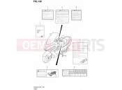 SUZUKI AN400A L2 (2012) Burgman 400 (E19, E24) 136 - LABEL (AN400ZAL2 E51)