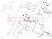 DUCATI Multistrada 1200 S Touring FOOTRESTS, LEFT