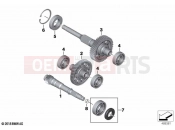 BMW Motorrad BMW 2024 C models C 400 X 21 (0C31, 0C33) Input, intermediate and output shafts | Input, intermediate and output shafts