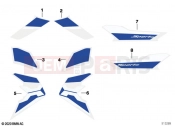 BMW Motorrad BMW 2024 C models C 400 X 21 (0C31, 0C33) Decorative tape 2 | Decorative tape 2