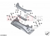 BMW Motorrad BMW 2024 C models C 400 X 21 (0C31, 0C33) Seat, hinge | Seat, hinge