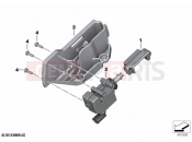 BMW Motorrad BMW 2024 C models C 400 X 21 (0C31, 0C33) Central locking actuator 2 | Central locking actuator 2