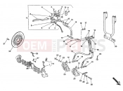 DUCATI 1996 Monster 600 FRONT BRAKE SYSTEM DOUBLE DISC » BRAKING SYSTEM