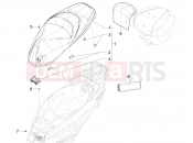 PIAGGIO Beverly 300 Deep Black E5 MY23 (EU) Saddle/seats
