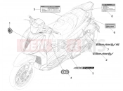 Plates - Emblems - Piaggio Beverly 400 HPE E5 (EU) 2021
