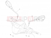 PIAGGIO Beverly 400 Deep Black E5 (EU) Driving mirror/s
