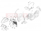 PIAGGIO Beverly 400 Deep Black E5 (EU) Wheel huosing - Mudguard