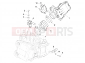 PIAGGIO BV 400 Deep Black E5 (CA, USA) Throttle body - Injector - Induction joint