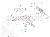 PIAGGIO Medley 200 E5+ (EU) Rear cover - Splash guard