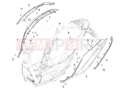 PIAGGIO Medley 200 E5+ (EU) Side cover - Spoiler