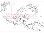DUCATI 2023 Monster SP Left footrests & gear shift pedal