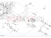 DUCATI 2025 Desert X Left footrest