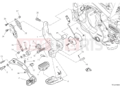 DUCATI 2025 Desert X Right footrest