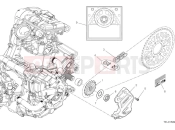 DUCATI 2025 Desert X Discovery Front sprocket & chain