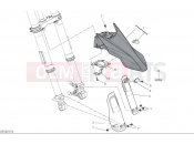 DUCATI 2025 Hypermotard 698 Mono Front mudguard