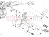 DUCATI 2025 Hypermotard 698 Mono Left footrest
