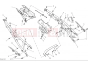 DUCATI 2025 Hypermotard 698 Mono Rear subframe