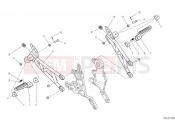 DUCATI 2025 Hypermotard 698 Mono Rear footrests