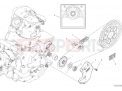 DUCATI 2025 Hypermotard 950 Front sprocket & chain