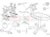 DUCATI 2025 Hypermotard 950 Workshop service tools - frame