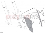 DUCATI 2025 Hypermotard 950 Front mudguard