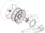 Rear wheel - Motoguzzi V100 Mandello E5 (EU) 2023