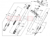 DUCATI 1995 Supersport 750 SS FRONT FORK DM 007707 » FRONT SUSPENSION