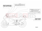 DUCATI Sporttouring ST2 WARNING LABELS USA