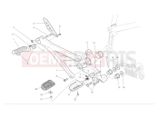 R.h. footrests - Ducati Hypermotard 1100 S 2008