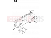 3 - CRANKCASE LEFT COVER - Suzuki CS50 / CS50D / CS50G D (1983)