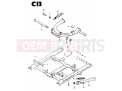 28 - STAND - FOOTREST - Suzuki CS50 / CS50D / CS50G D (1983)