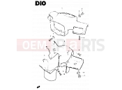 39 - COVER HANDLE - Suzuki CS50 / CS50D / CS50G D (1983)
