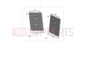 TRIUMPH Tiger 900 GT aluminium radiator guard, silver