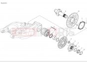 DUCATI Multistrada V4 RS Rear wheel spindle