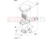 14 - AIR CLEANER - Suzuki DL1000A L4 (2014) V-Strom (E03,E28,E33)