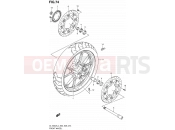 74 - FRONT WHEEL - Suzuki DL1000A L4 (2014) V-Strom (E03,E28,E33)