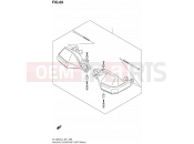 69 - KNUCKLE COVER SET (OPTIONAL) - Suzuki DL1000A L4 (2014) V-Strom (E21)
