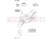496A - LABEL - Suzuki DL1000A L5 (2015) V-Strom (E21)