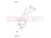 43 - BATTERY HOLDER - Suzuki DL650A K9 (2009) V-Strom (E02,E19,E24,E37)