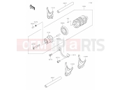 12 Gear Change Drum/Shift Fork(s) - Kawasaki W800 (EJ800EMFNN) 2021