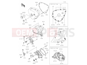 KAWASAKI W800 CAFE (EJ800CLF) 17 Left Engine Cover(s)